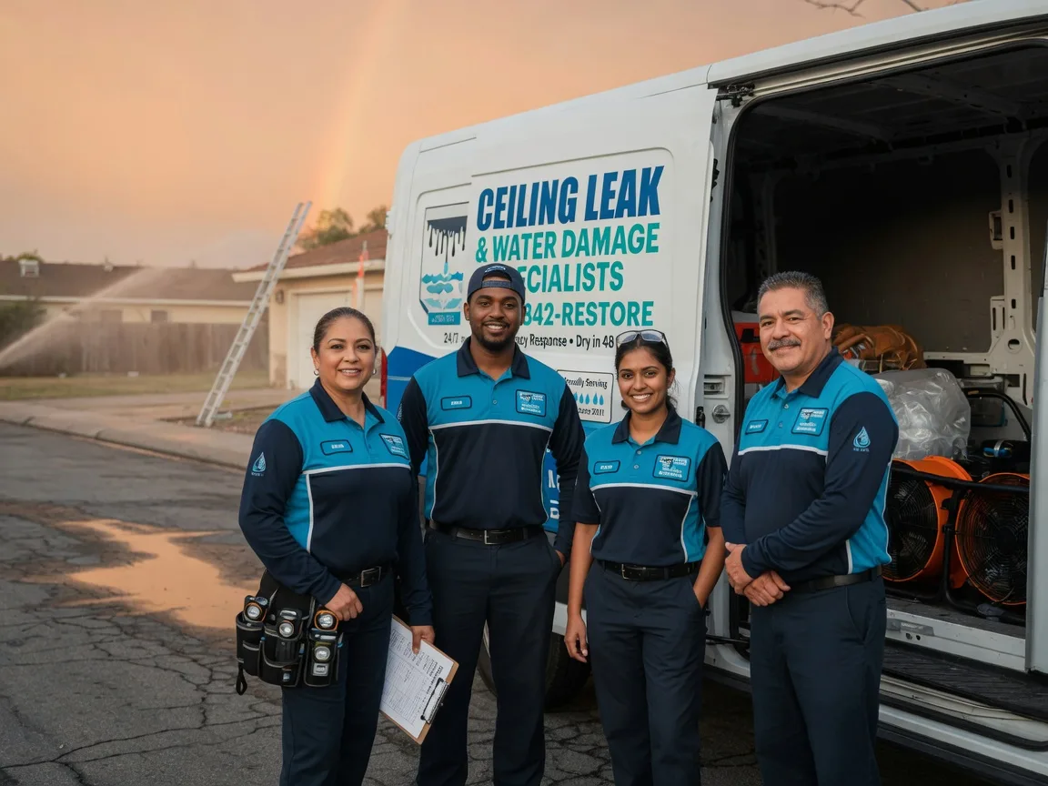 Ceiling Leak Cleanup company in Winn, MI