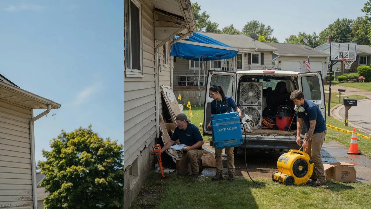 Ceiling Leak Cleanup in Winn, MI near me