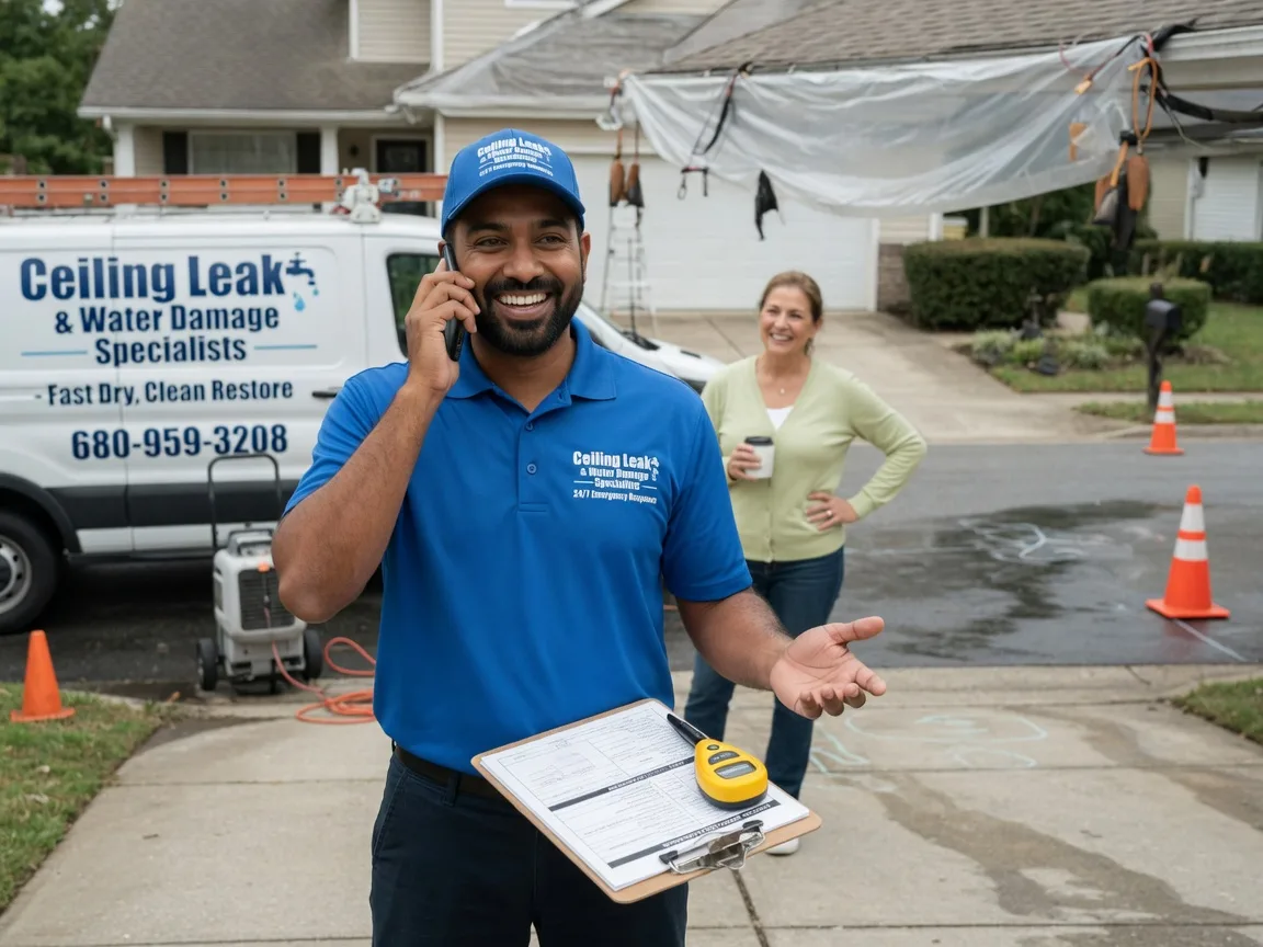 Ceiling Leak Cleanup Winn, MI FAQs